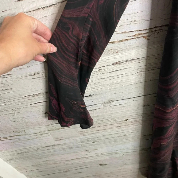 Rachel Zoe black red Maxi long sleeve cold shoulder dress size small - Picture 4 of 14